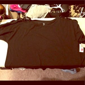 EUC Gap workout LS shirt, lattice sleeve